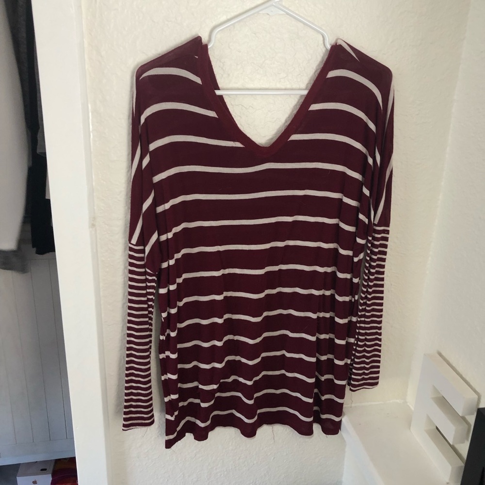 Charlotte Russe long sleeve stripe tee